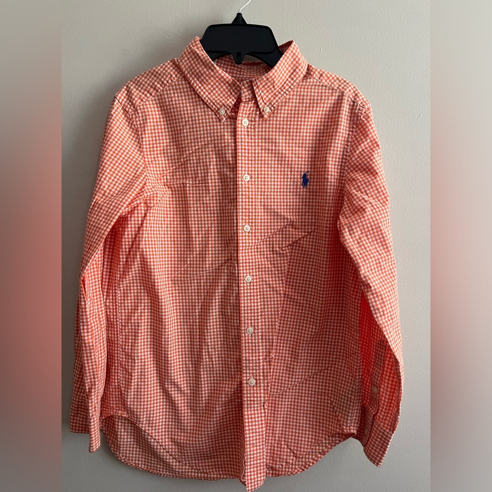 Boys Ralph Lauren Gingham Cotton Dress Shirt